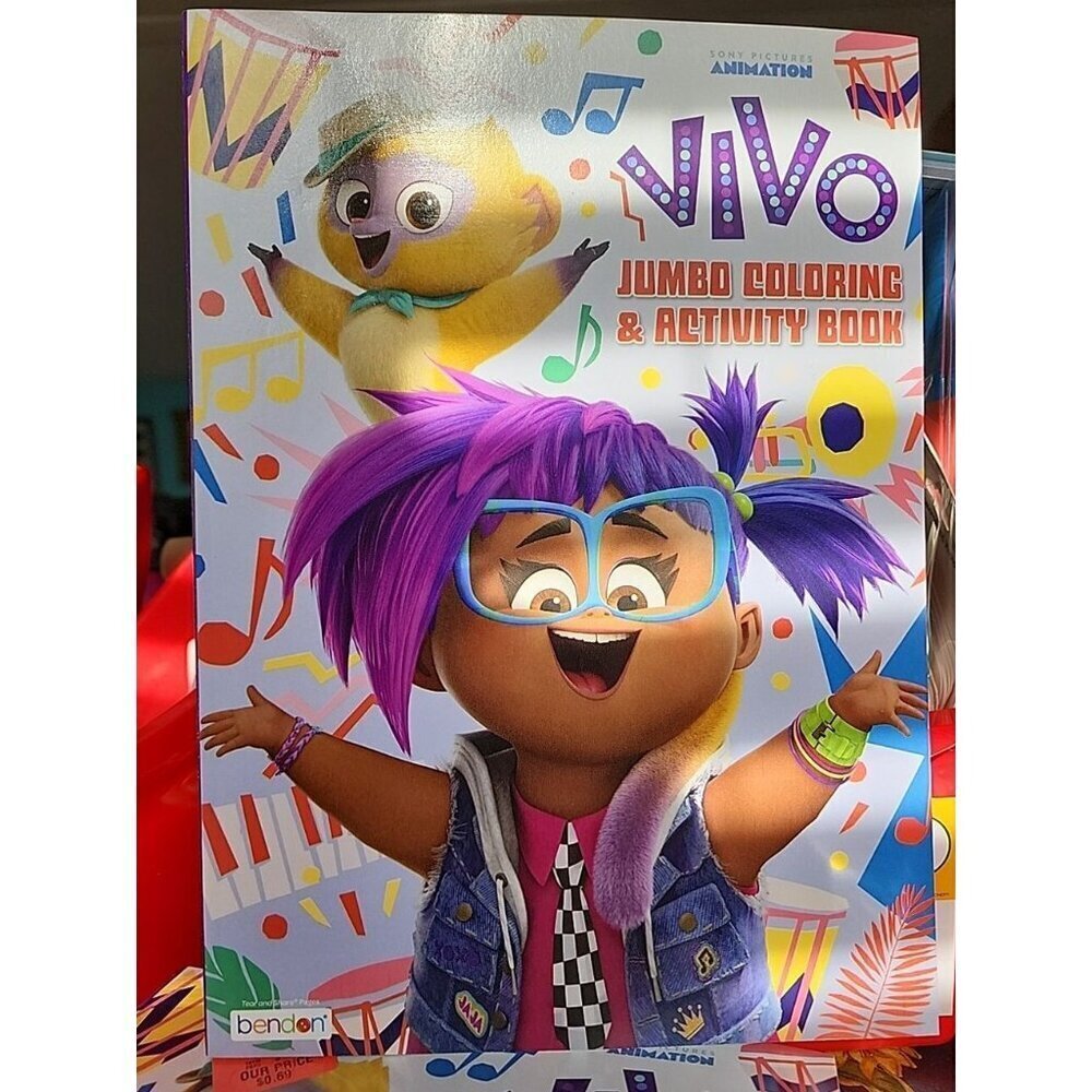 *NEW* 2021 VIVO Jumbo Coloring & Activity Book Sony Pictures Animation